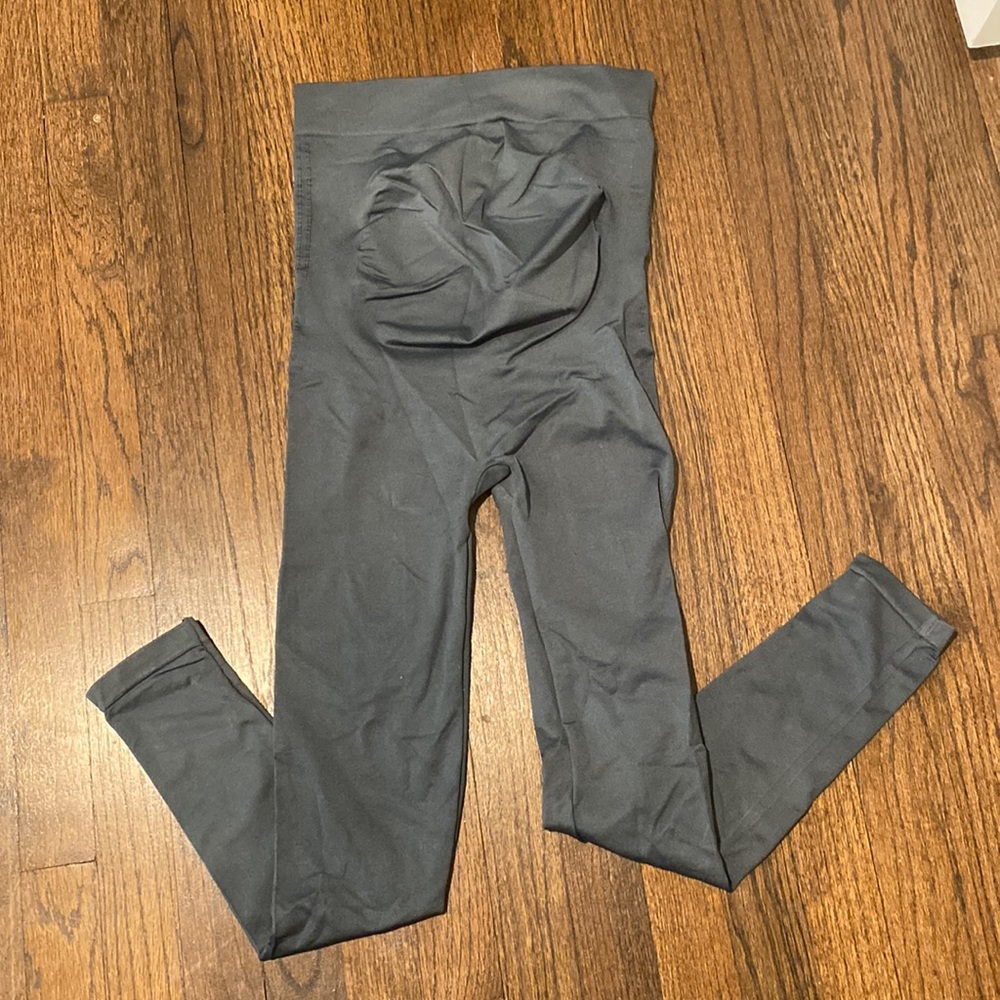 BLANQI belly support maternity leggings, size M. Color is storm. Worn once!